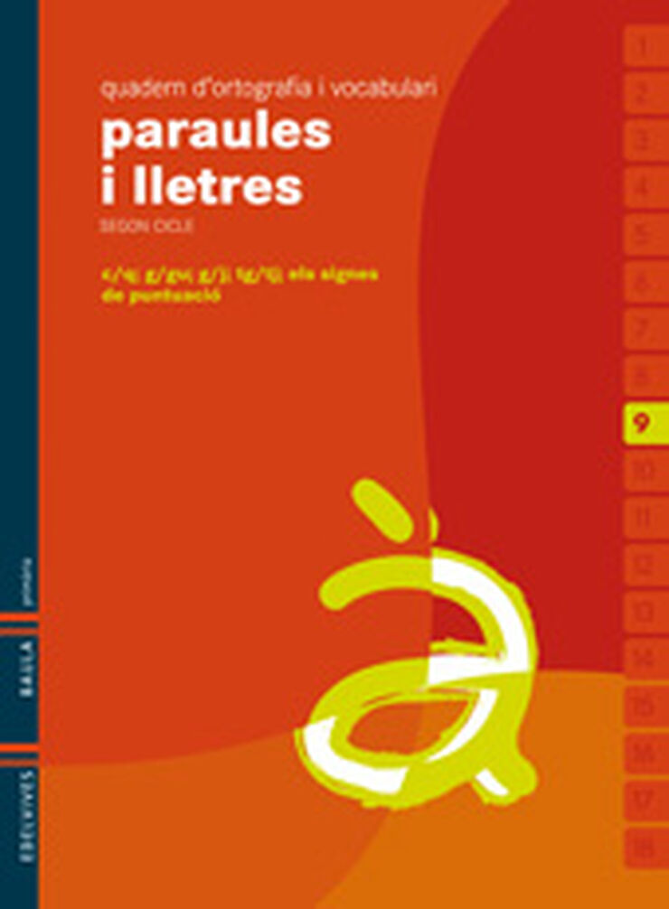 PARAULES I LLETRES 09 Edelvives 9788426374547