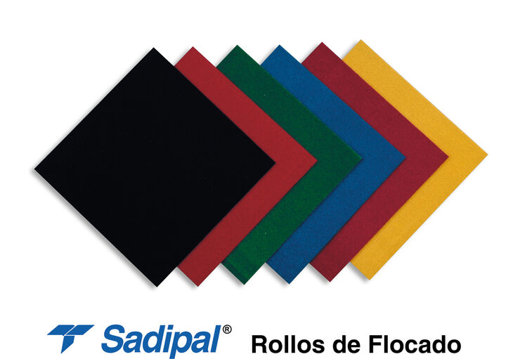 Folre adhesiu Sadipal flocat 100x45cm blau fosc