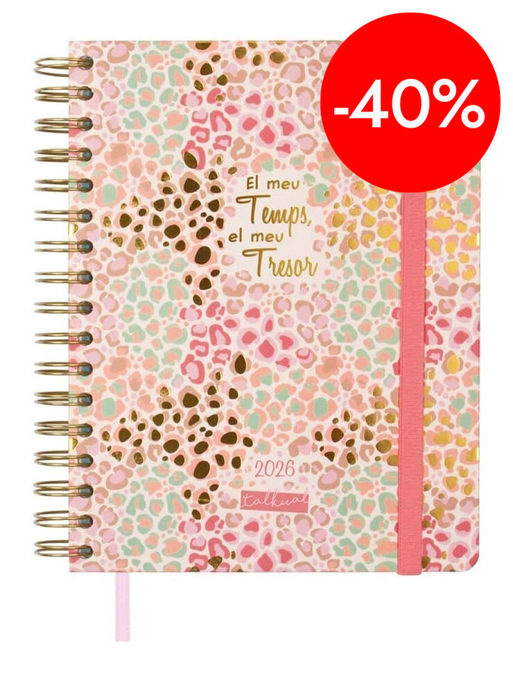 Agenda Finocam Talkual 1/4 setm/vista horitzontal cat 2026 Or