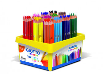Lápiz de colores Giotto Schoolpack Stilnovo - 192 unidades
