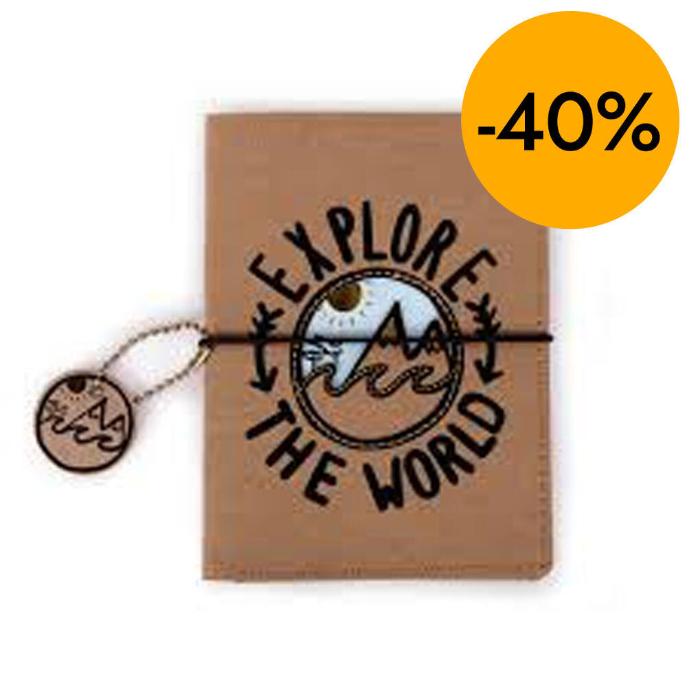 Funda de pasaporte&nbsp;Helio&nbsp;Ferretti&nbsp;Kraft&nbsp;- Exploro