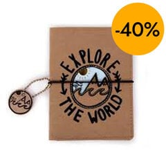 Funda de pasaporte&nbsp;Helio&nbsp;Ferretti&nbsp;Kraft&nbsp;- Exploro