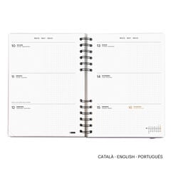 Agenda Miquelrius Plus Wire-O Semana Vista Catal&aacute;n 2027 Verde