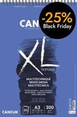 Bloc Canson XL A3 Media 300g 30 fulls