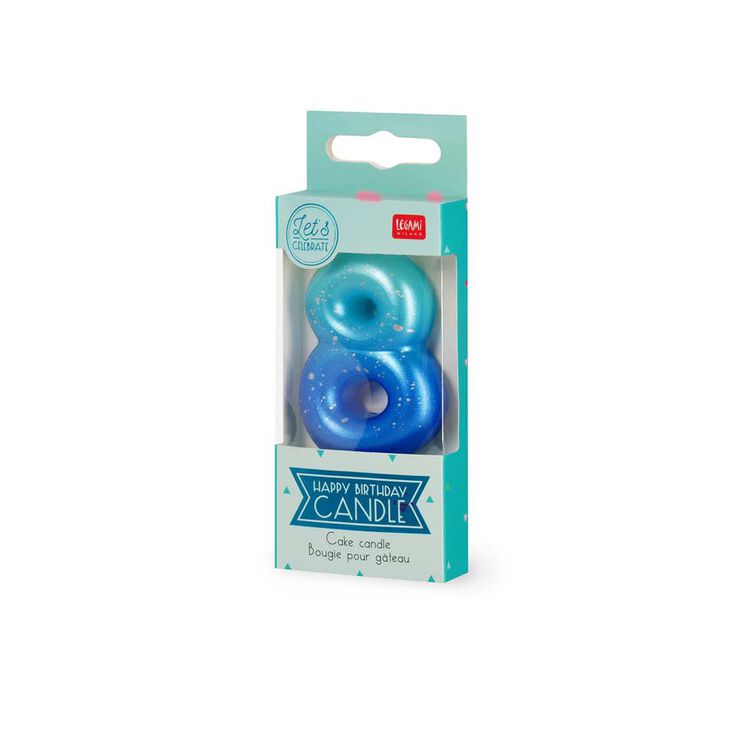 Vela Legami verde/azul nº8