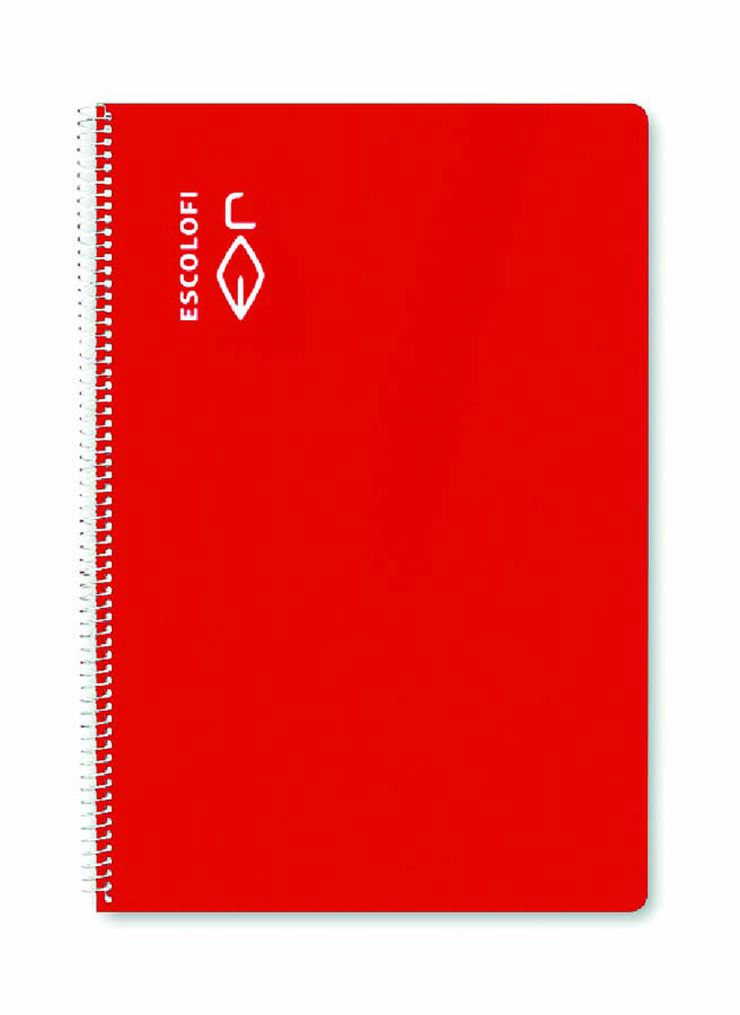 Bloc tapa dura 50 f milimetrado Escolofi Rojo