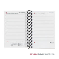 Agenda Miquelrius Espiral Caddy Dia P&agrave;gina Catal&agrave; 2027 City Negre