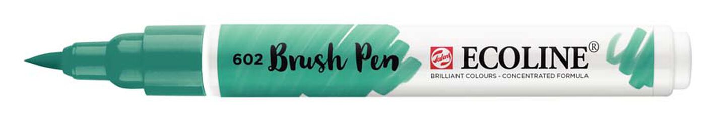 Retolador Ecoline Brush Pen verd fosc 602