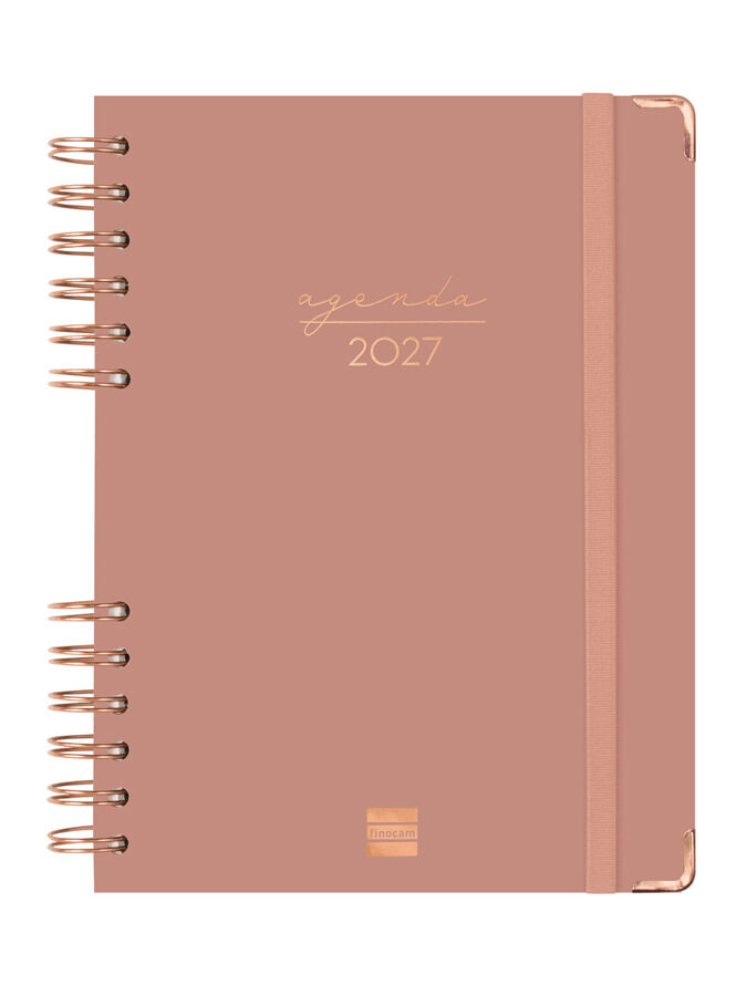 Agenda Finocam Alma D&iacute;a P&aacute;gina 2027 Catal&aacute;n Rosa