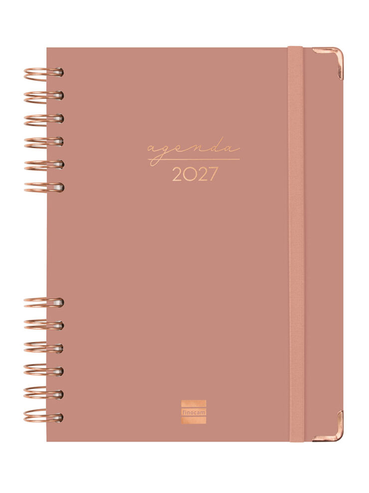 Agenda Finocam Alma D&iacute;a P&aacute;gina 2027 Catal&aacute;n Rosa