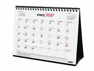 Calendario Mesa Finocam 16M 21x15cm Catal&aacute;n 2026-27