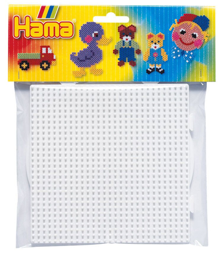 Bases cuadrada y circular Hama Midi 2u blanco