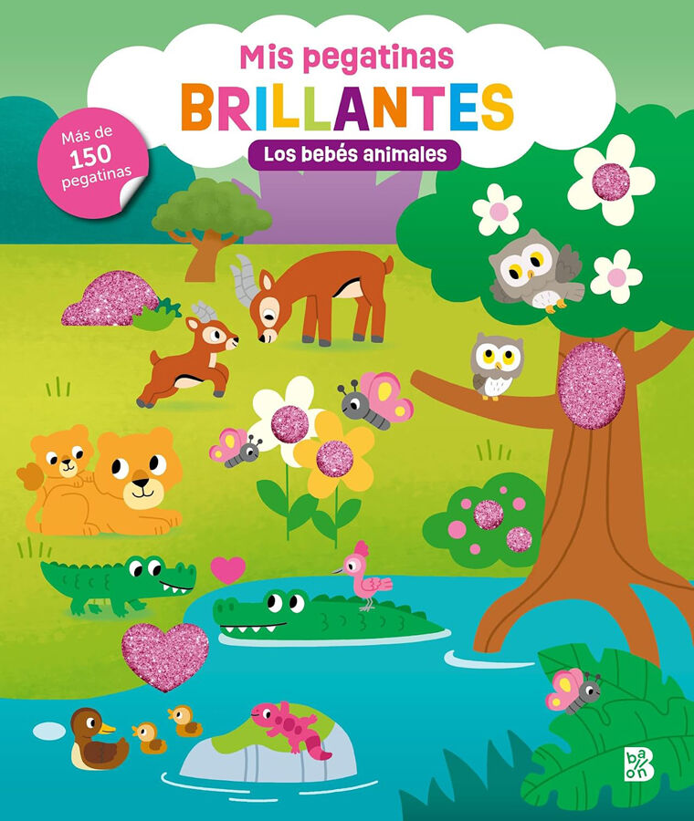 Mis pegatinas brillantes Los beb&eacute;s animales