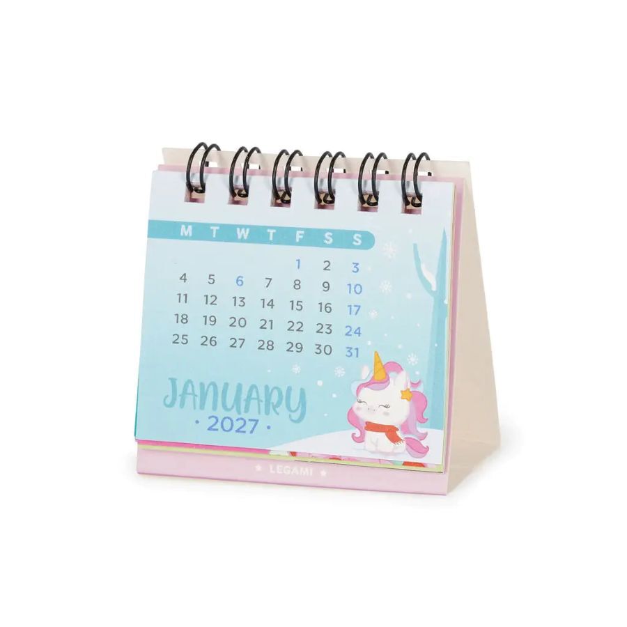 Mini Calendario Legami Ingl&eacute;s Cute Animal 2027