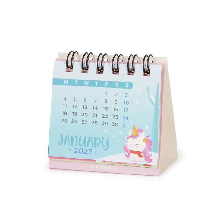 Mini Calendario Legami Ingl&eacute;s Cute Animal 2027