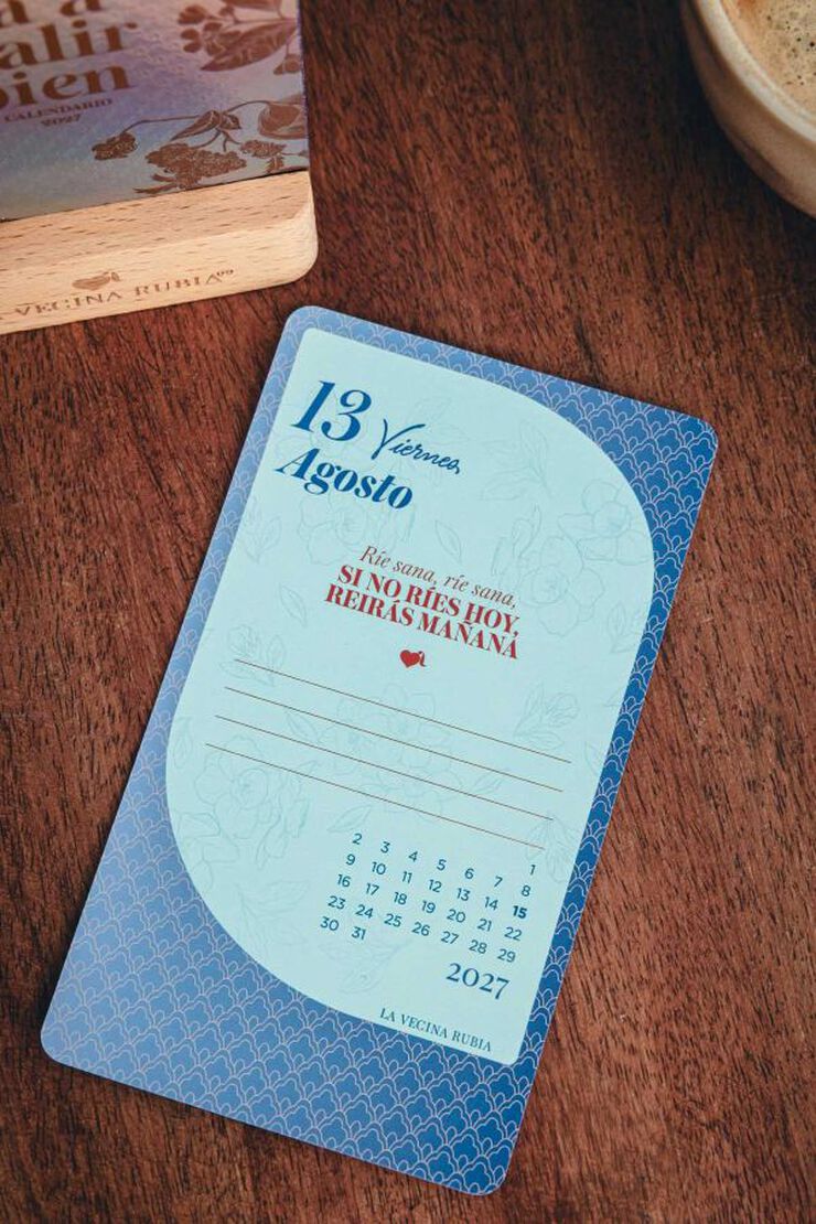 Calendario Sobremesa Tarjetas Tantanfan Castellano 2027 La Vecina Rubia