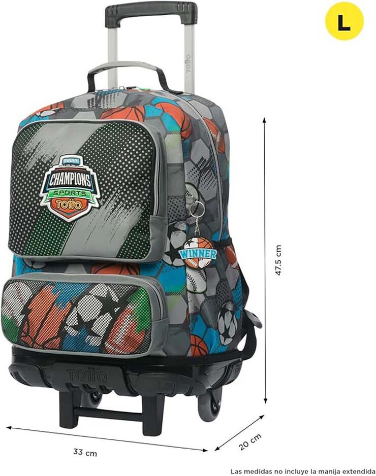 Mochila con ruedas Totto Multisport L