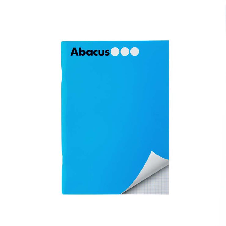 Libreta grapada Abacus A5 48 hojas 4x4mm azul