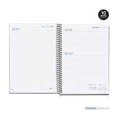 Agenda Escolar Plus A5 Mrius Día/Pág Cast 23-24 Basic Azul Marino