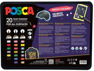 Maletín Posca Groovy 20 piezas