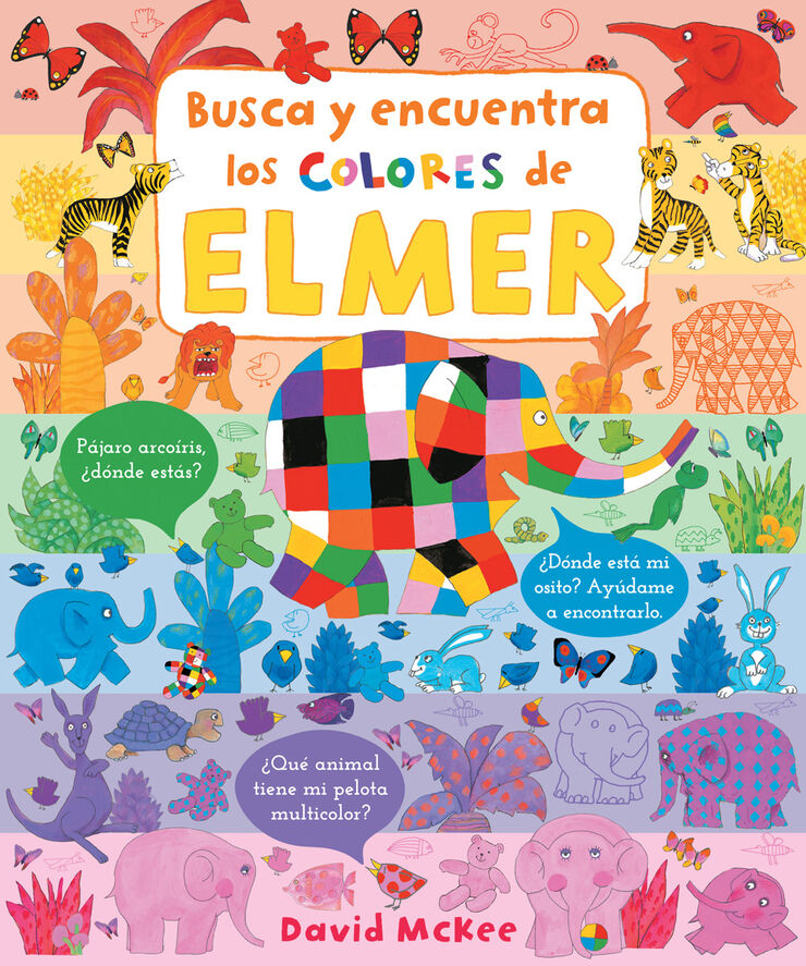 Busca y encuentra los colores de Elmer