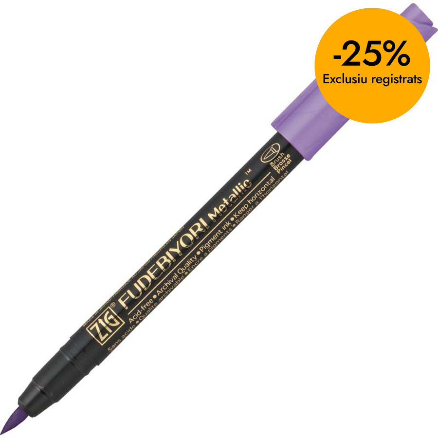 Retolador Zig Fudebiyori Metal lila