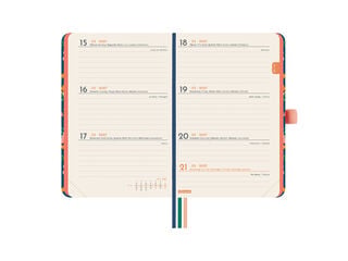 Agenda Finocam Design Semana Vista Horizontal 2027 Catal&aacute;n Flora