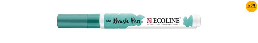 Retolador Ecoline Brush Pen verd turquesa 661