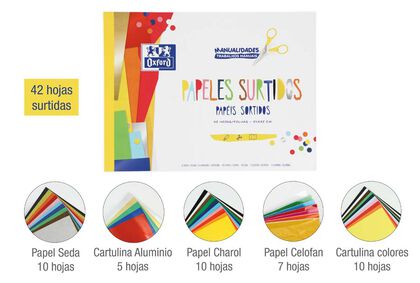 Oxford Manualidades Bloc Papeles Surtidos (42 Hojas) Oxford Manualidades Bloc Papeles Surtidos (42 Hojas)
