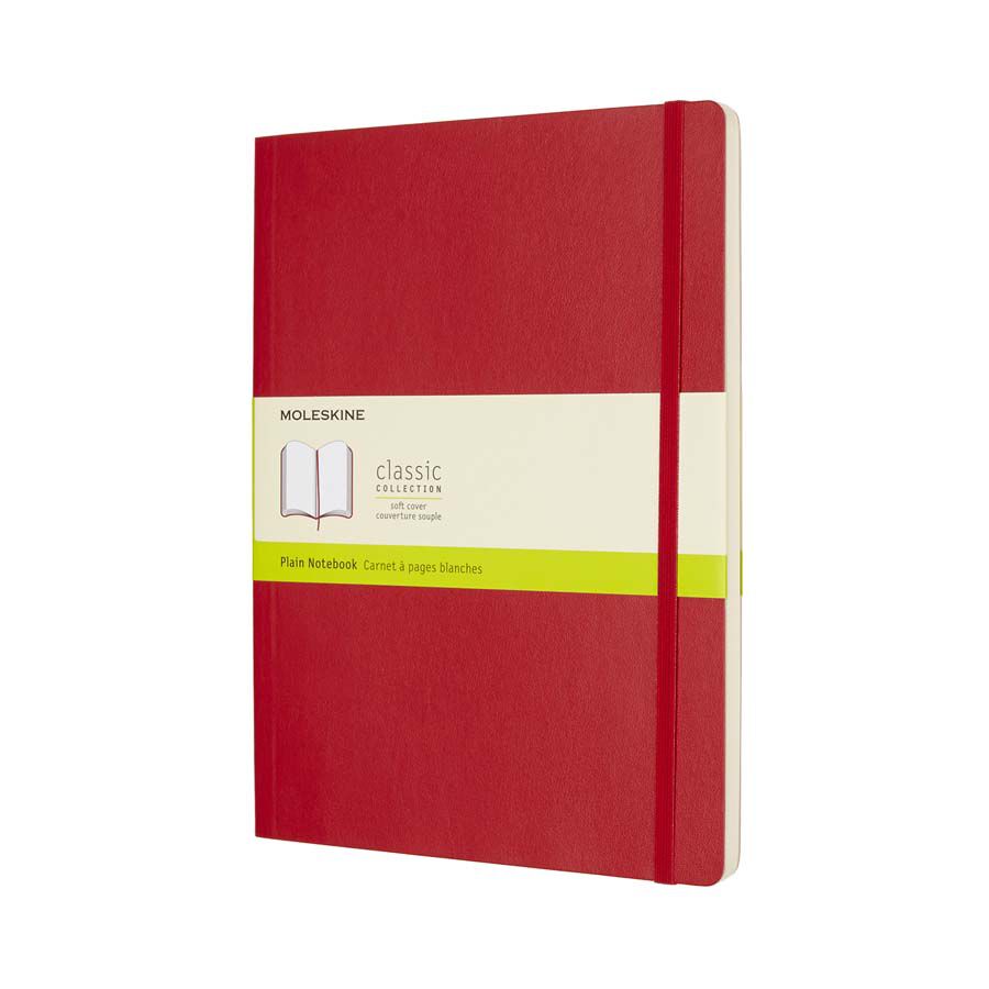 Libreta Moleskine Soft XL Rojo Liso