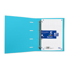 Carpebloc Oxford Touch amb recanvi A4 4 anelles blau pastel