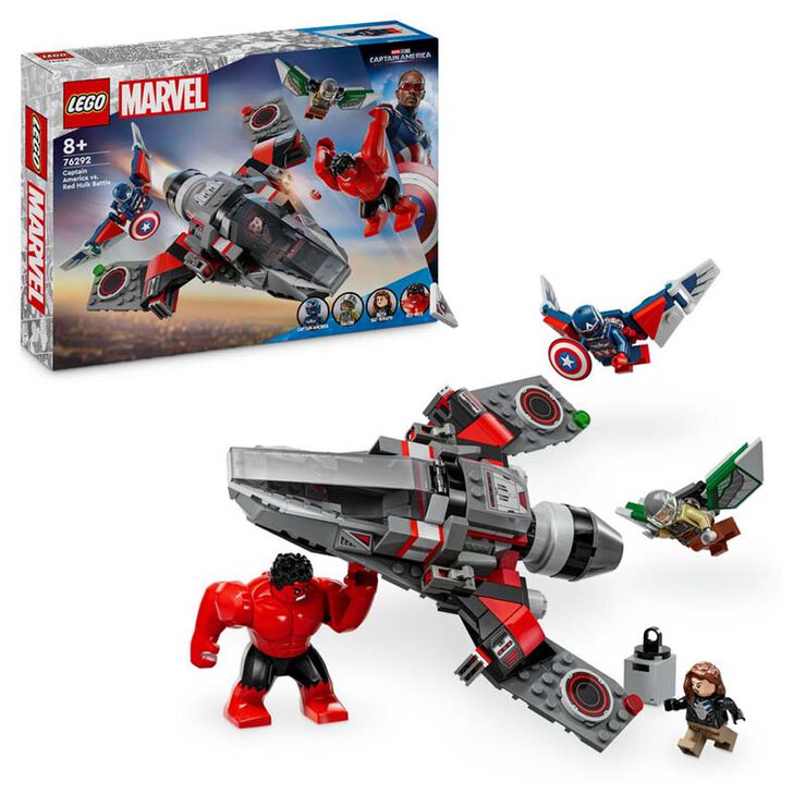 LEGO® Super Heroes Batalla entre el Capitán América y Hulk Rojo 76292