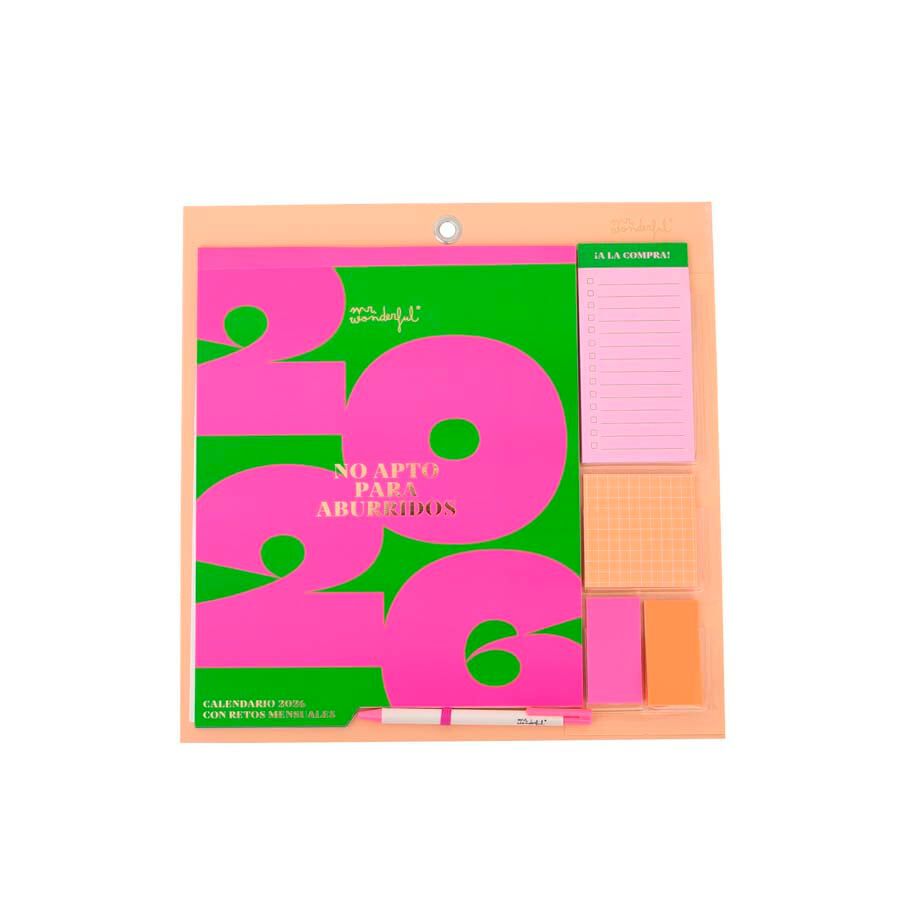 Calendario pared im&aacute;n 2026 cast No apto para aburridos
