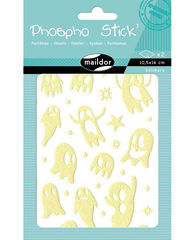 Gomets Maildor Phospho'Stick fantasmas 2 hojas