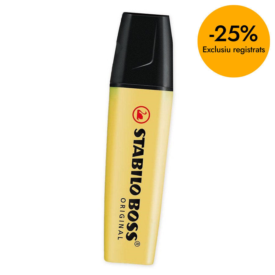 Marcador fluorescent Stabilo Boss pastel groc