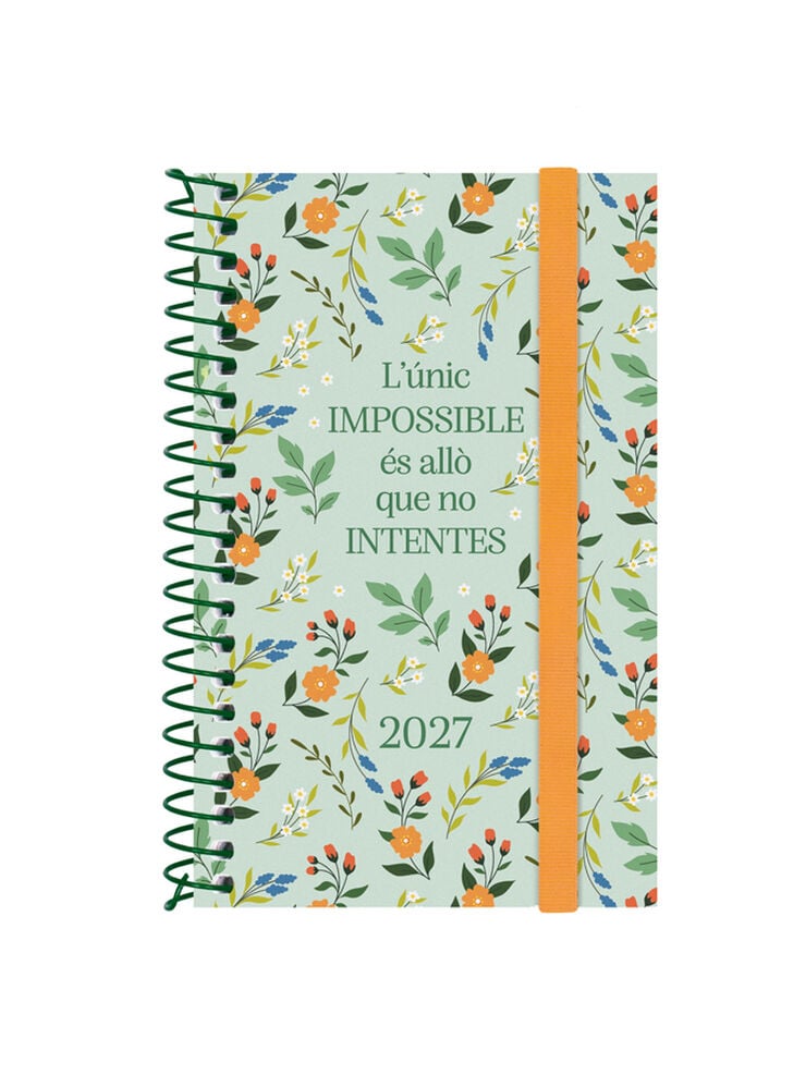Agenda Finocam Design Collection Semana Vista Horizontal 2027 Catal&aacute;n Lema