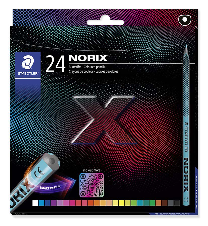 L&aacute;pices colores Staedtler Norix 24 colores
