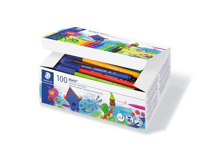 Rotuladores de colores Staedtler 326 100u Pack escolar