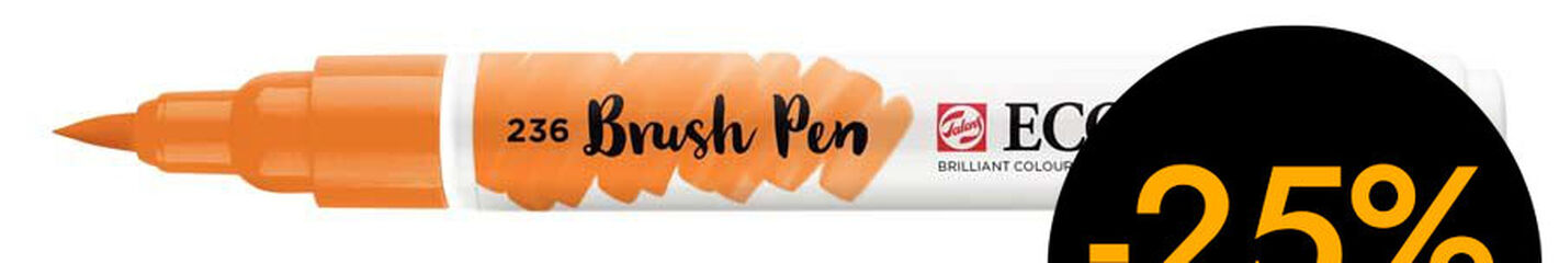 Retolador Ecoline Brush Pen ataronjat clar 236