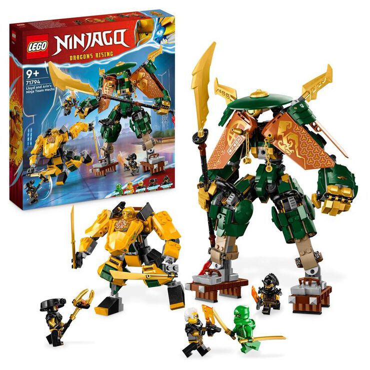LEGO® NINJAGO Mechs del Equipo Ninja de Lloyd y Arin 71794