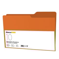 Subcarpeta Abacus A4 con pestaña 240g naranja 10u