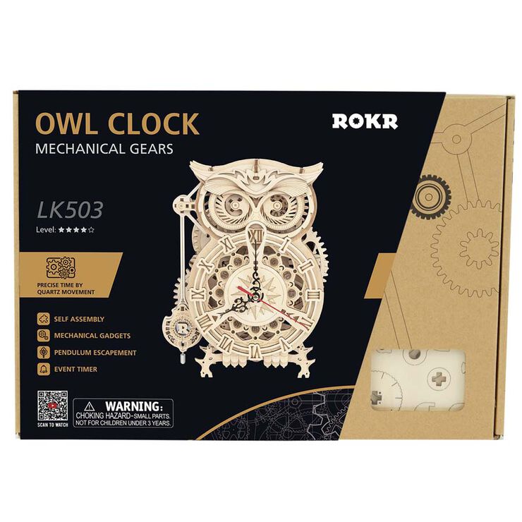 Maqueta Rokr Owl Clock