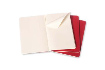 Pack 3 Llibretes Moleskine L Vermell Llis