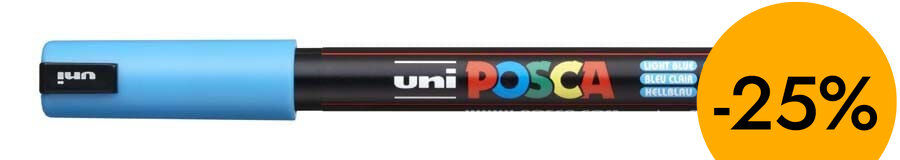 Rotulador Posca PC-1MR 0,7mm azul claro