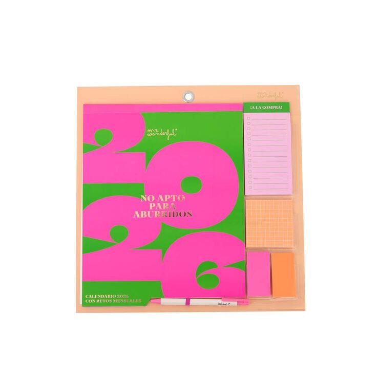 Calendario pared imán 2026 cast No apto para aburridos