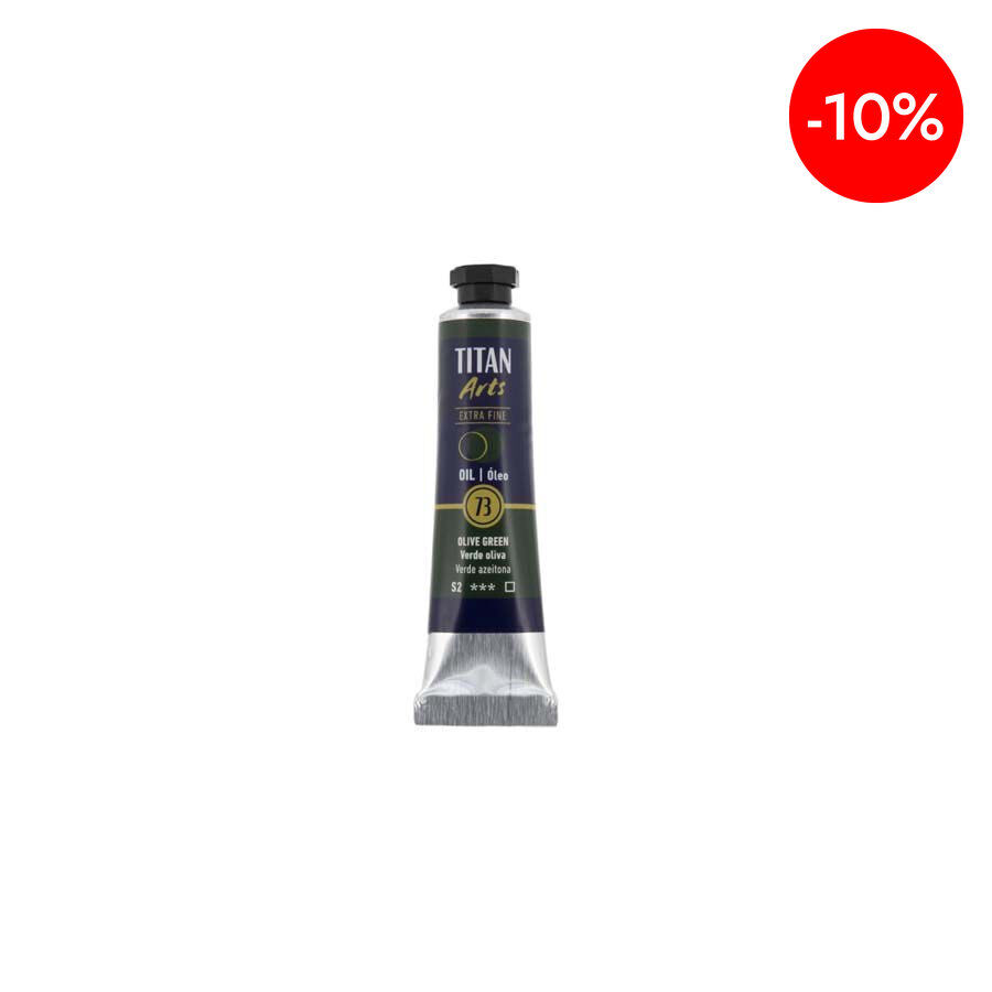 Pintura al &oacute;leo Titan 20ml verde oliva