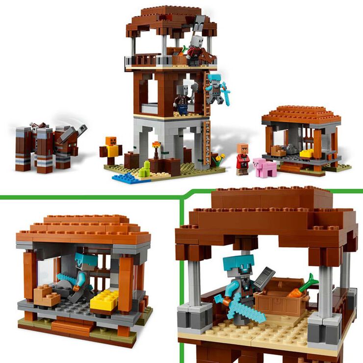 LEGO® Minecraft El Campament dels Salvatges i el Devastador 21278