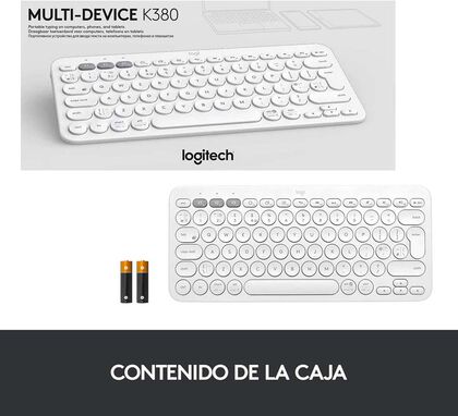 Teclat Logitech K380 Bluetooth MD Blanc Teclat Logitech K380 Bluetooth MD Blanc