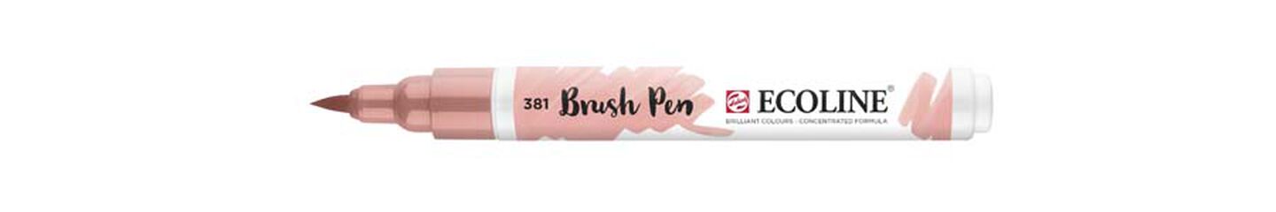 Rotulador Ecoline Brush Pen rojo pastel 381