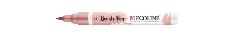 Rotulador Ecoline Brush Pen rojo pastel 381